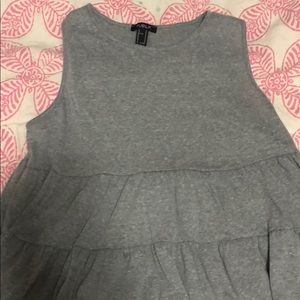 Gray Babydoll Tank